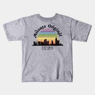 Atlanta Original Retro Rainbow Kids T-Shirt